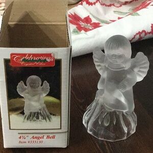 Vintage angel bell figurine